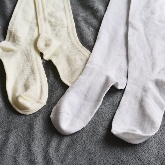 FREE Gift With Purchase - White Knee High Socks (2 pairs) - Picture 2 of 6